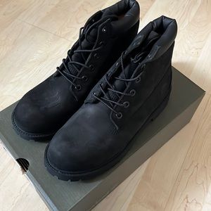 Timberland Premium 6in Waterproof Boot Black Nubuck Brand New Size 7